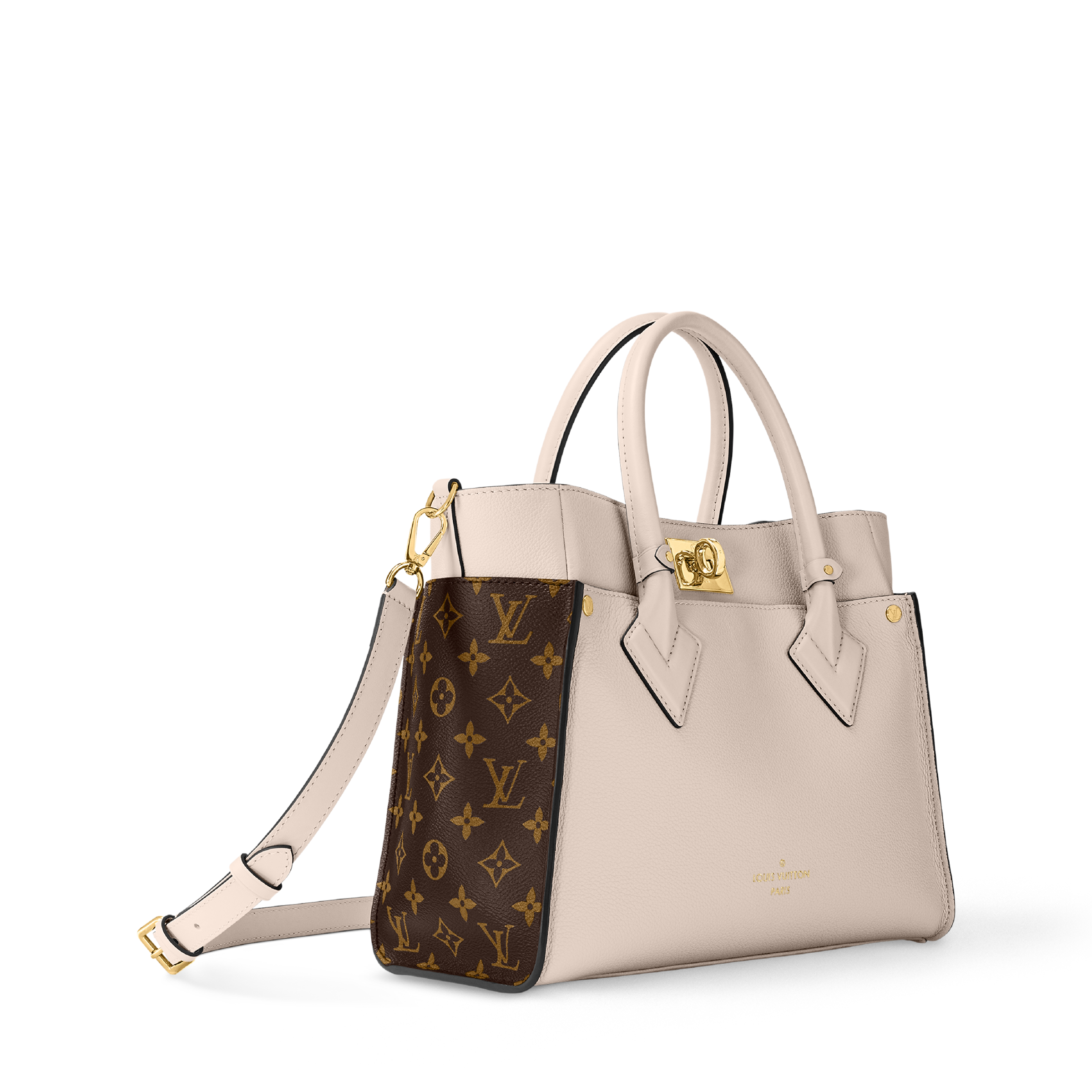 On My Side MM Tote Bag Luxury Autres High End Beige LOUIS VUITTON